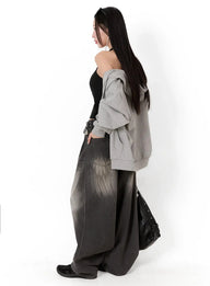 Jeans Oversize con Stampa Ali