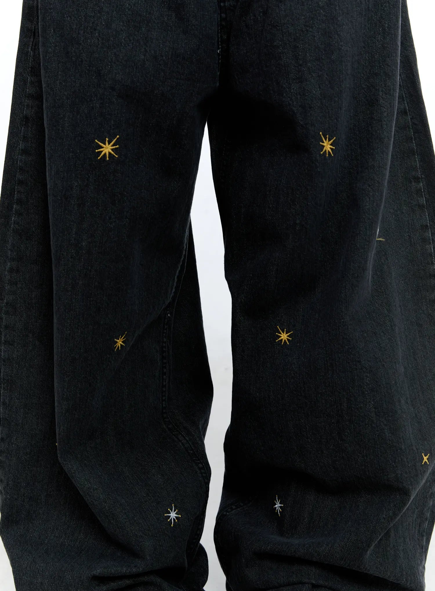 Jeans Ricamati con Stelle