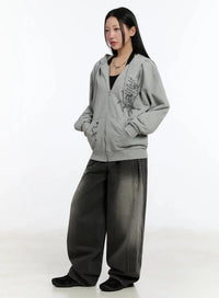 Jeans Oversize con Stampa Ali
