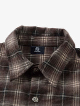 Camicia a Quadri in Cotone Doppio Strato Effetto Vissuto — Vista 7