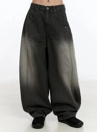 Jeans Oversize con Stampa Ali