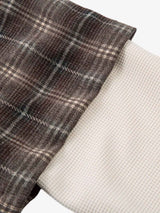 Camicia a Quadri in Cotone Doppio Strato Effetto Vissuto — Vista 11