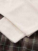 Camicia a Quadri in Cotone Doppio Strato Effetto Vissuto — Vista 12