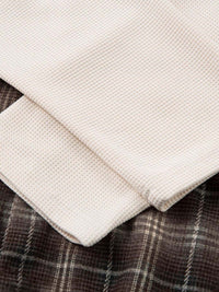 Camicia a Quadri in Cotone Doppio Strato Effetto Vissuto — Vista 12