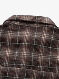 Camicia a Quadri in Cotone Doppio Strato Effetto Vissuto — Vista 8