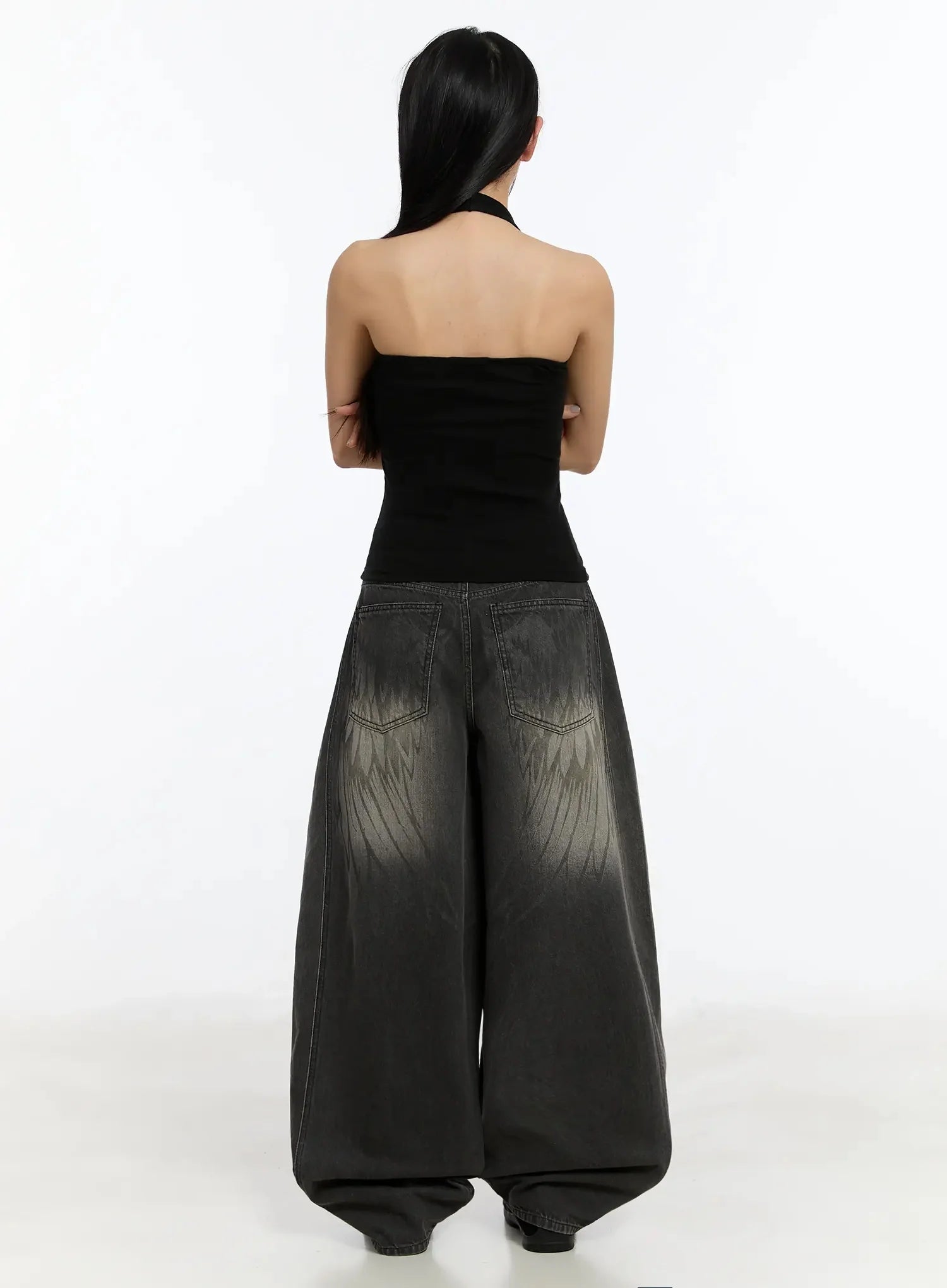 Jeans Oversize con Stampa Ali
