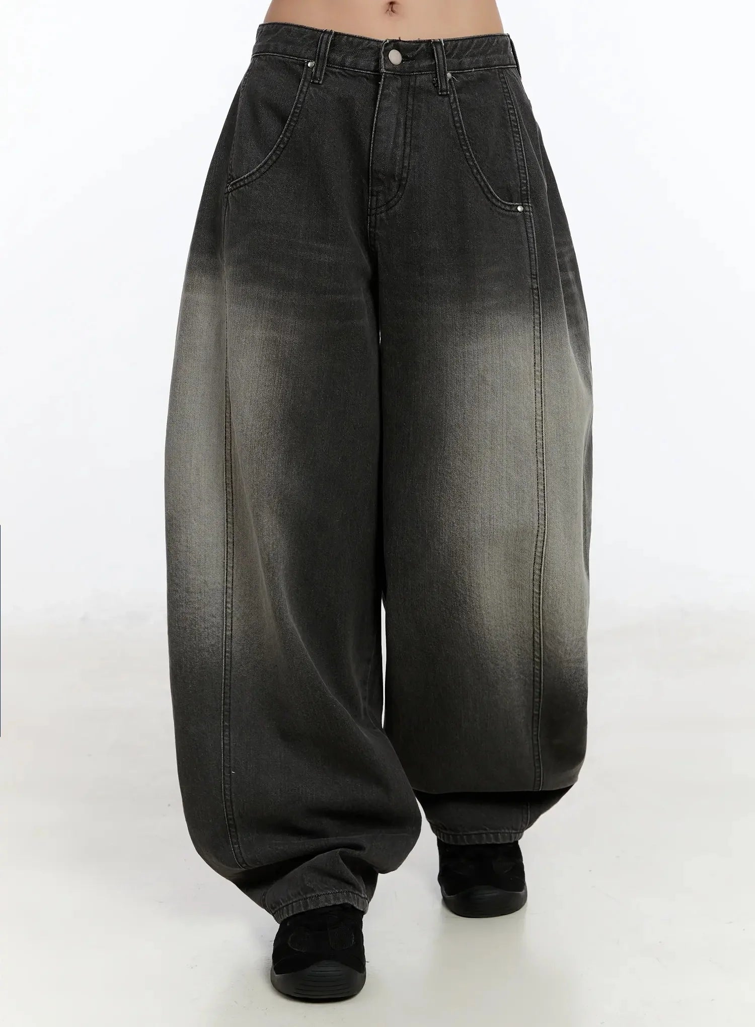 Jeans Oversize con Stampa Ali