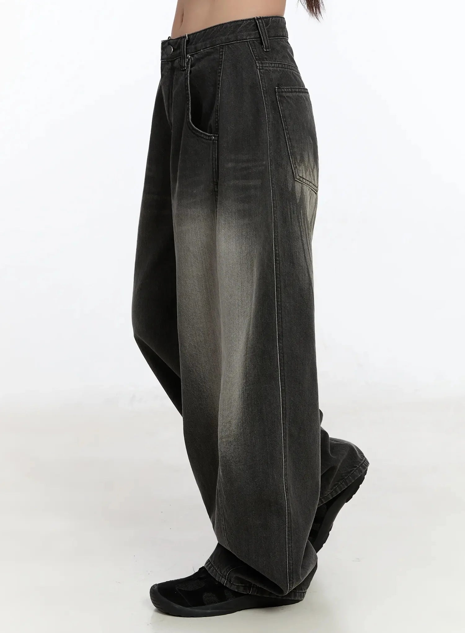 Jeans Oversize con Stampa Ali
