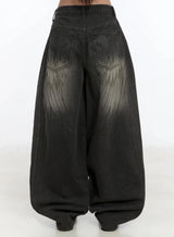 Jeans Oversize con Stampa Ali