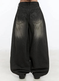 Jeans Oversize con Stampa Ali
