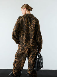 Tuta in Suede Stampa Ghepardo — Vista 10