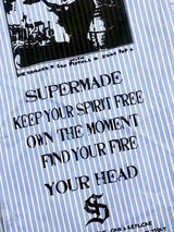 Camicia a Righe con Illustrazione Vintage Doppio Strato — Vista 15