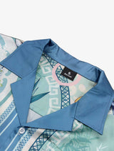 Camicia Boxy Floreale 'Porcelain' con Colletto Aperto — Vista 7