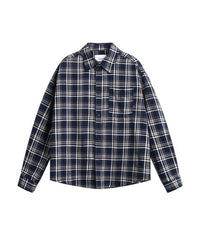 Overshirt a Quadri in Cotone