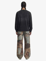 Jeans High Street Effetto Vissuto con Stampa Washed — Vista 5