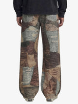 Jeans High Street Effetto Vissuto con Stampa Washed — Vista 3