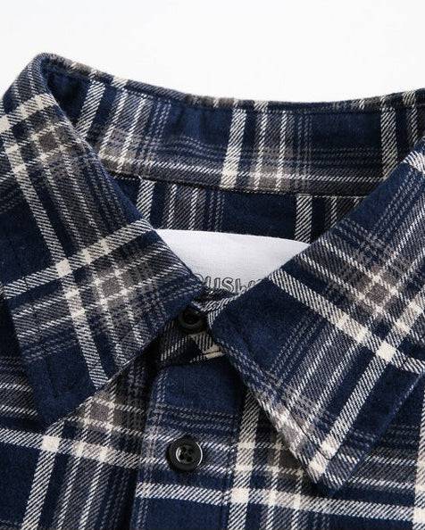 Overshirt a Quadri in Cotone