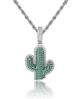 Collana con Ciondolo Cactus Smeraldo