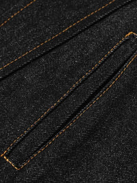 Giacca con Collo Alto in Denim 'Stand' — Dettaglio