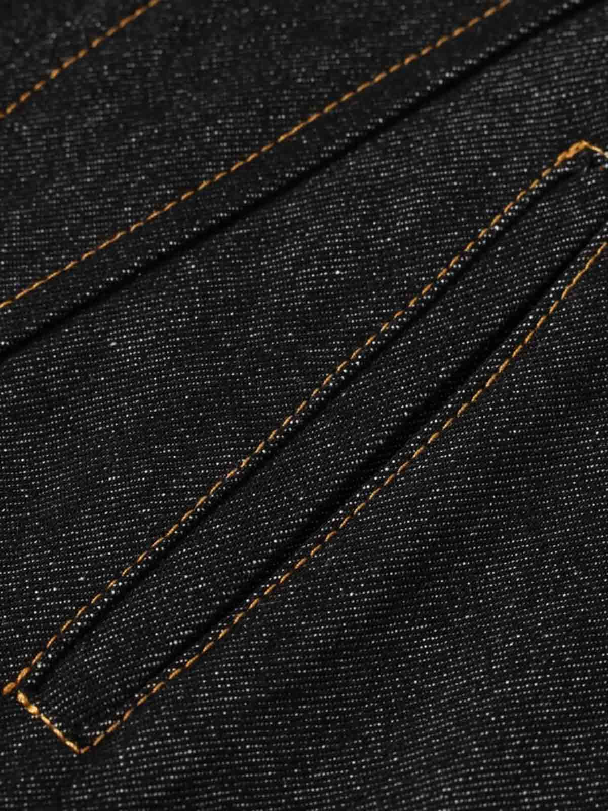 Giacca con Collo Alto in Denim 'Stand' — Dettaglio