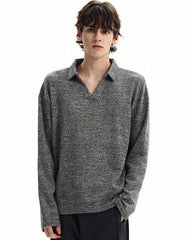 Maglione Polo Knit Misto Lana