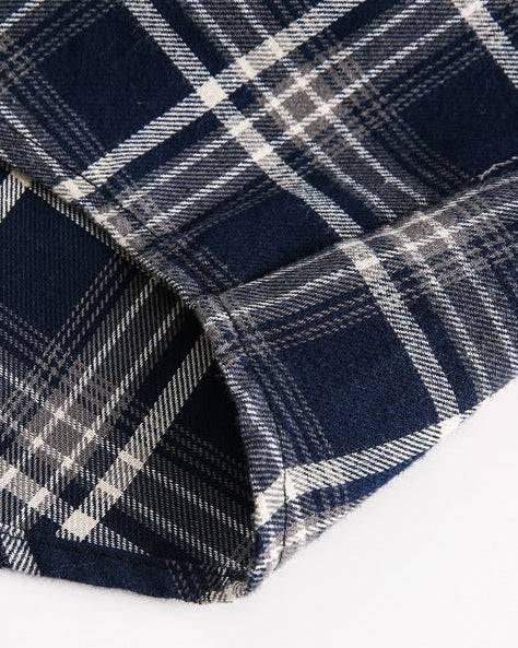 Overshirt a Quadri in Cotone