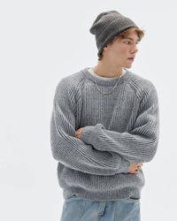 Maglione Girocollo Knit a Costine Belange