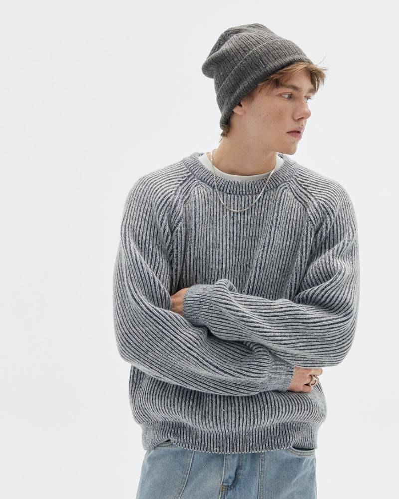 Maglione Girocollo Knit a Costine Belange