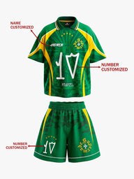 Completo Jersey Color Block Brasile