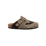 Zoccoli in Suede 'Rework' — Marrone / Beige