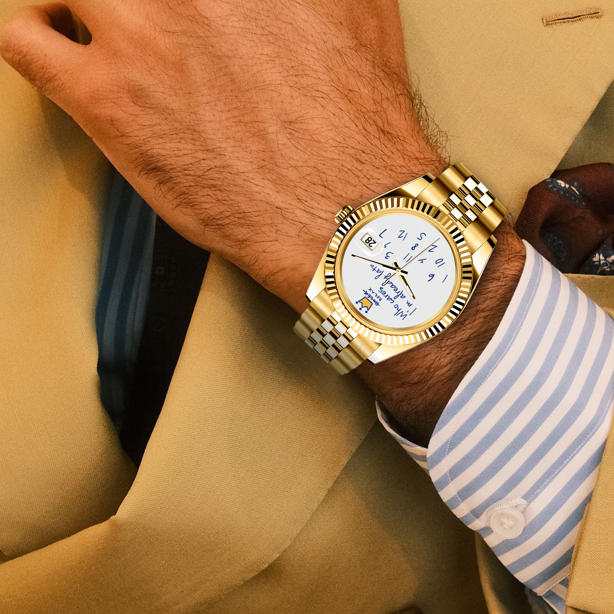 Orologio Eondate Maxi Oro Bianco