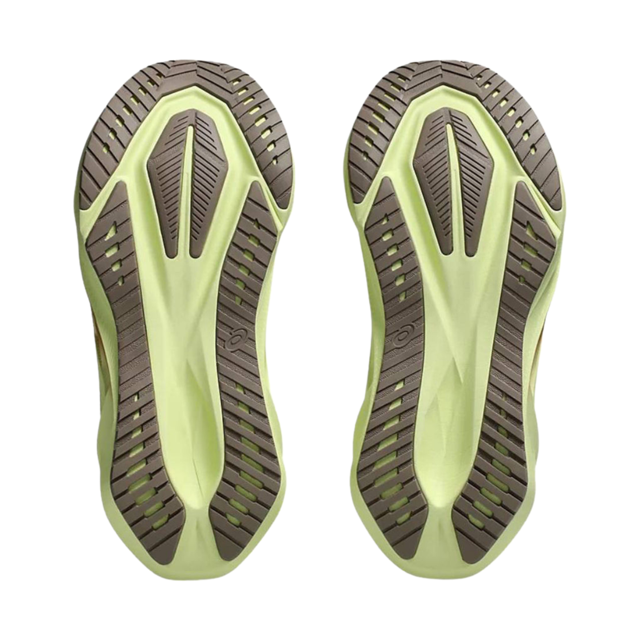 Battistrada del paio ASICS Novablast 5, marrone talpa con verde lime