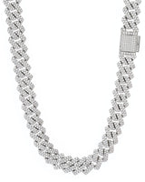 Collana a Catena Cubana con Strass