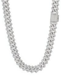 Collana a Catena Cubana con Strass