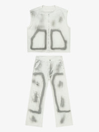 Completo Canotta e Jeans Stampa Airbrush — Vista 2