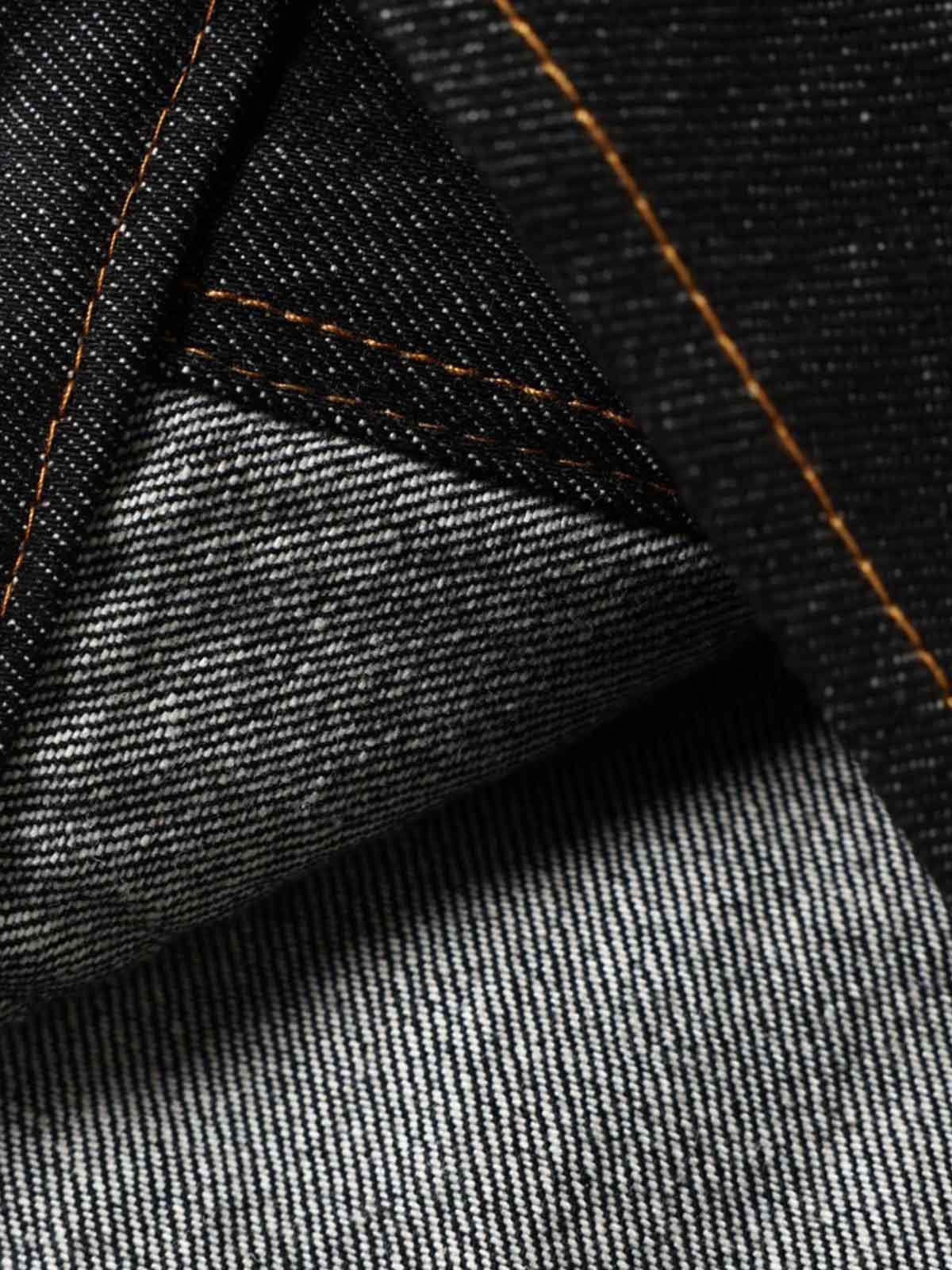 Giacca con Collo Alto in Denim 'Stand' — Dettaglio