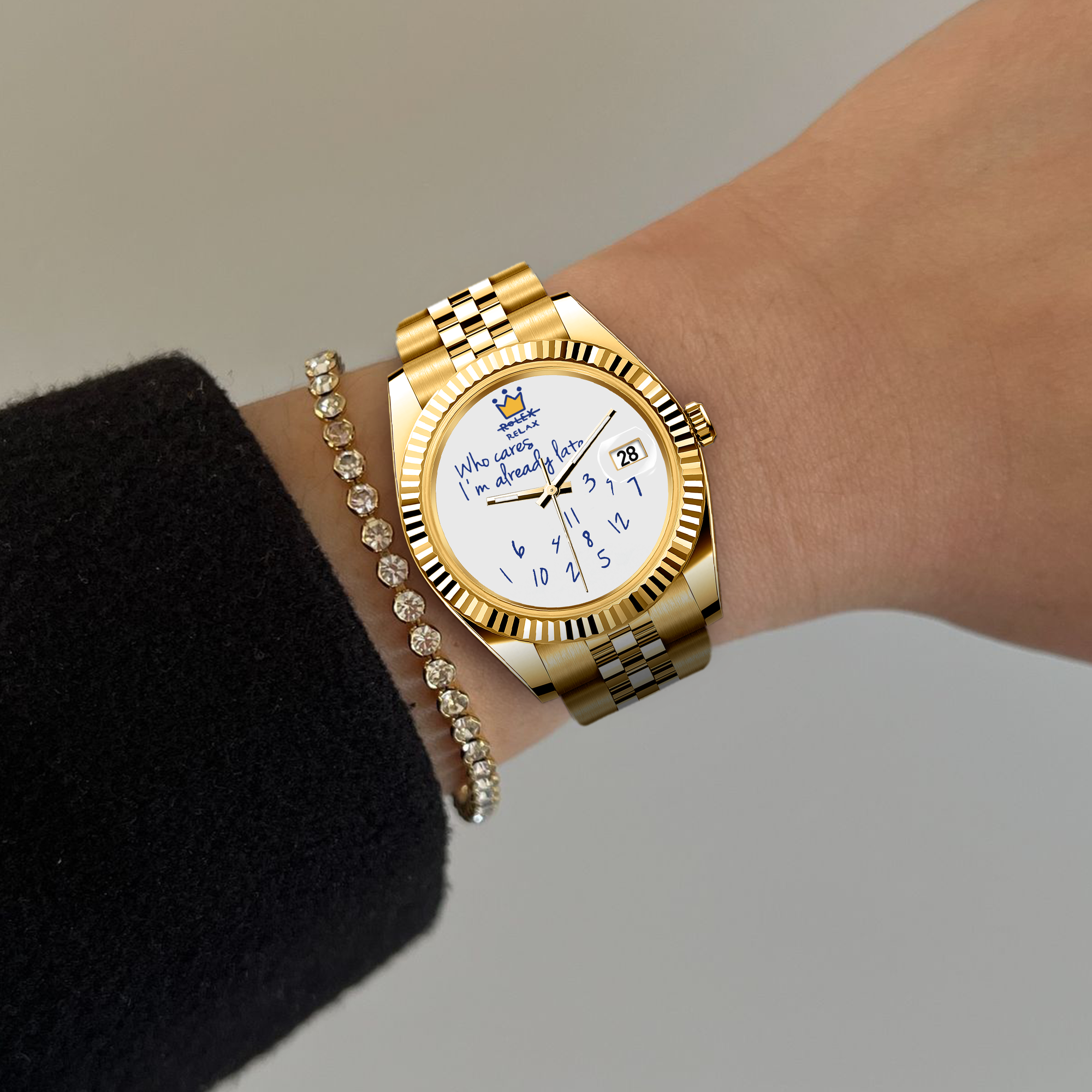 Orologio Eondate Maxi Oro Bianco