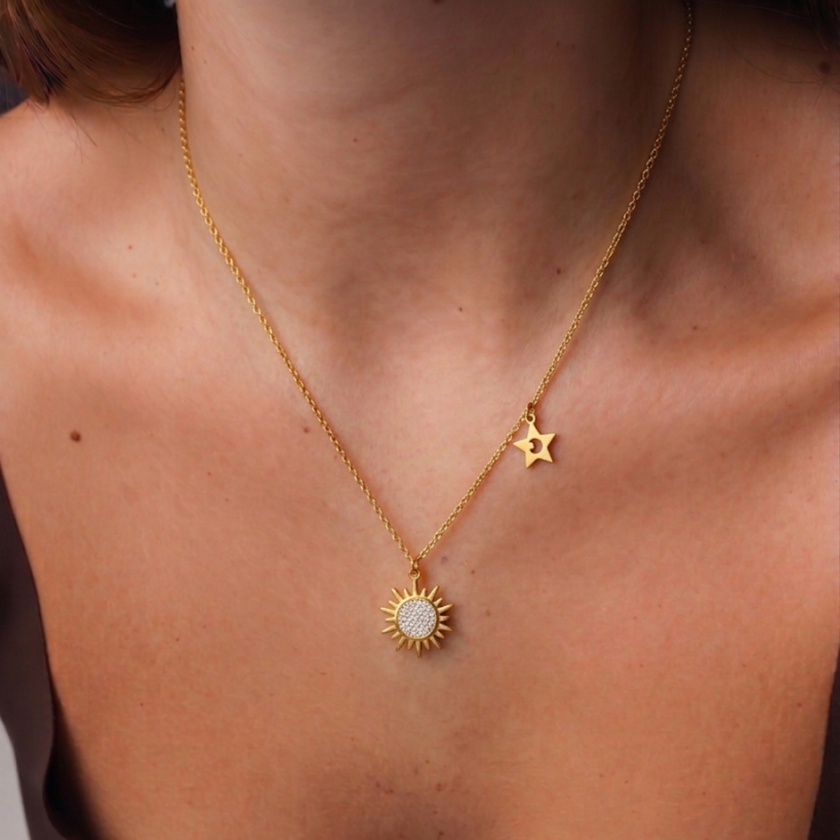 Collana Aurora – Acciaio Inox Dorato