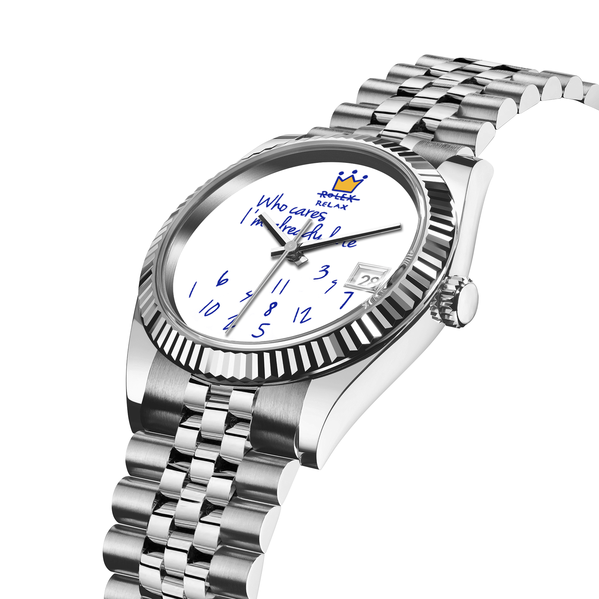 Orologio Eondate Maxi Bianco Argento