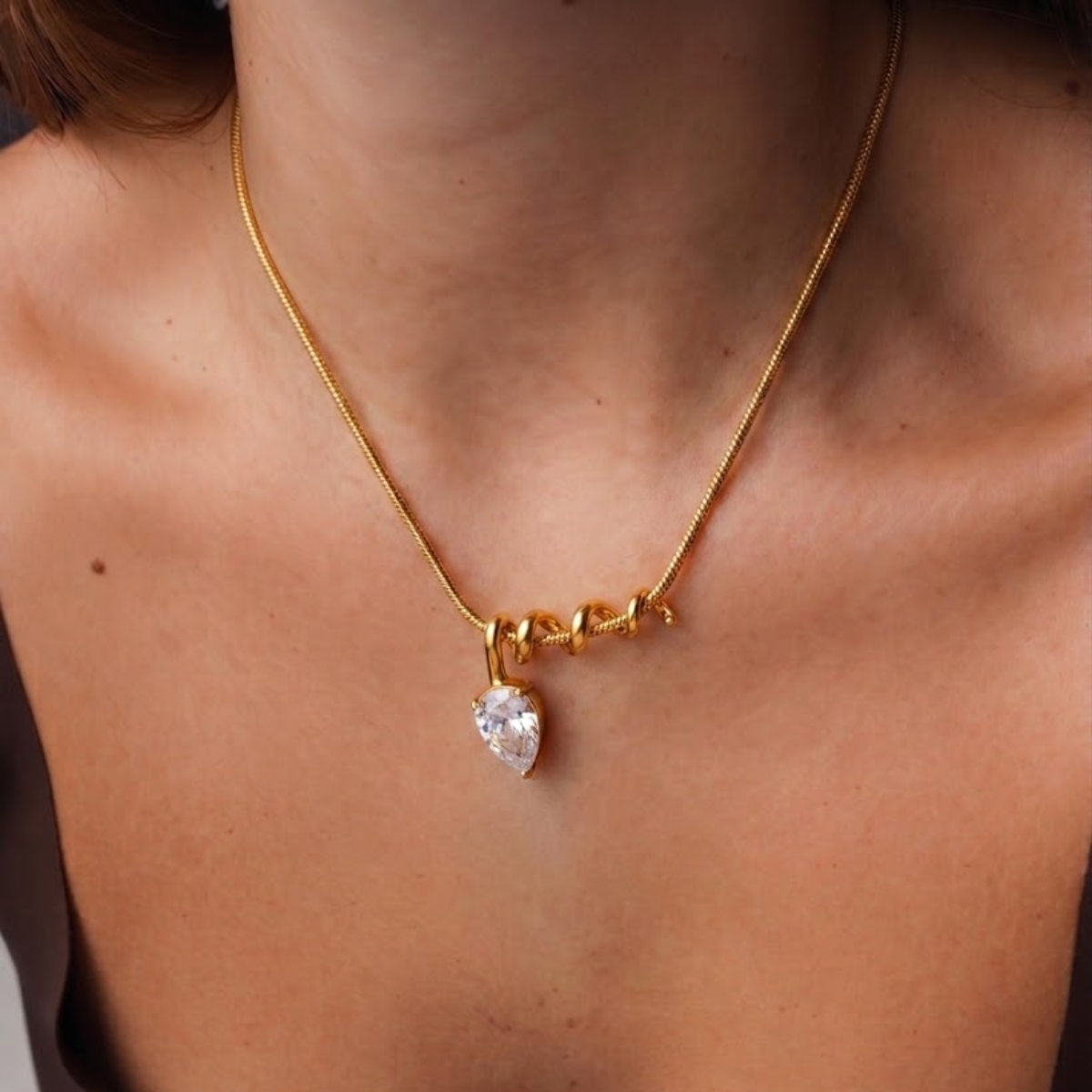 Collana Scintilla – Acciaio Inox Dorato