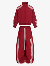 Completo Sportivo a Righe con Zip — Vista 3