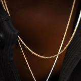Collana da uomo in acciaio inox con ciondolo minimalista impermeabile