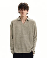 Maglione Polo Knit Misto Lana