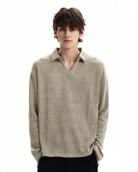Maglione Polo Knit Misto Lana
