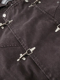 Giacca in Denim con Alamari — Vista 7