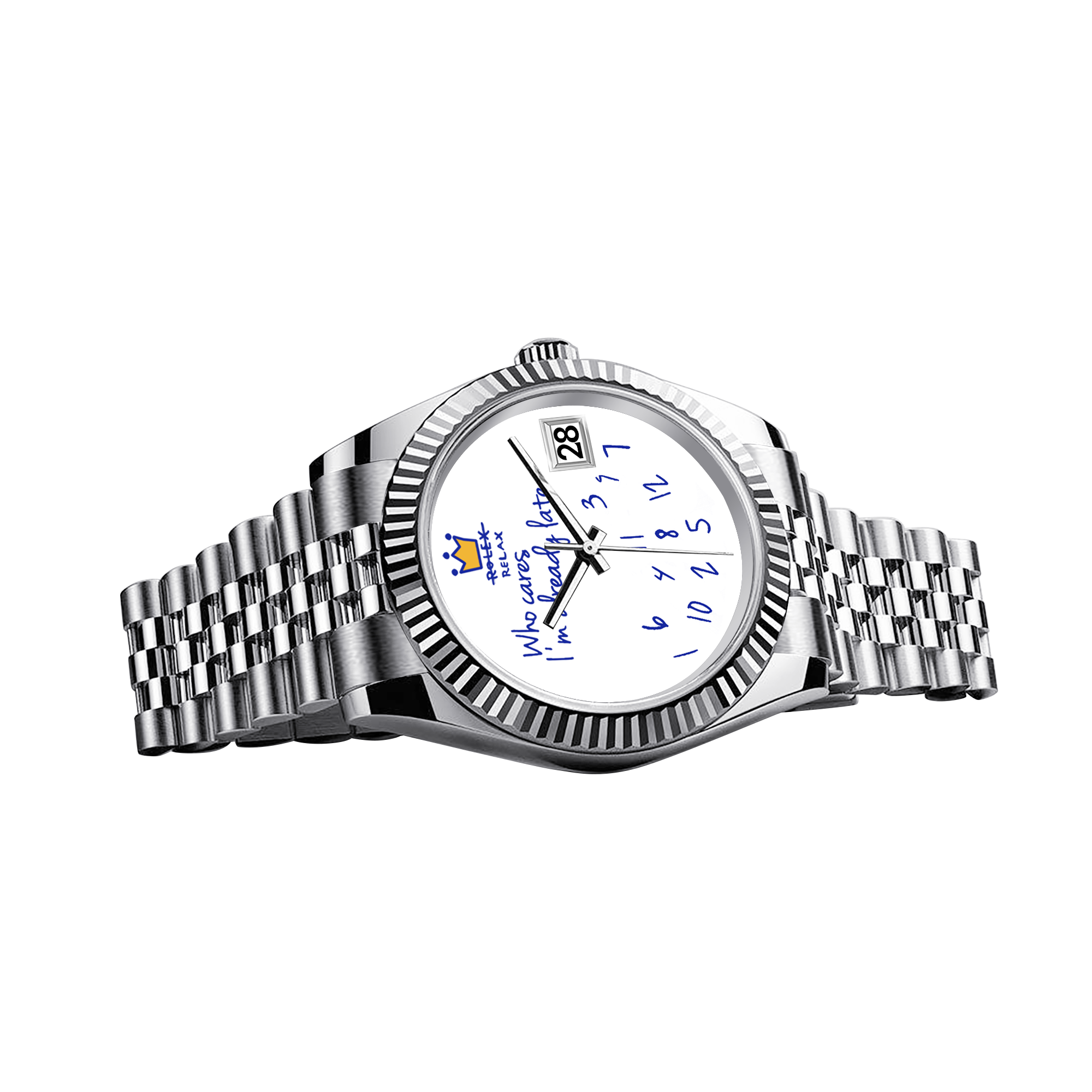 Orologio Eondate Maxi Bianco Argento