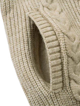 Maglione in Maglia Vintage Floreale con Zip 'Wheat Ear' — Vista 13