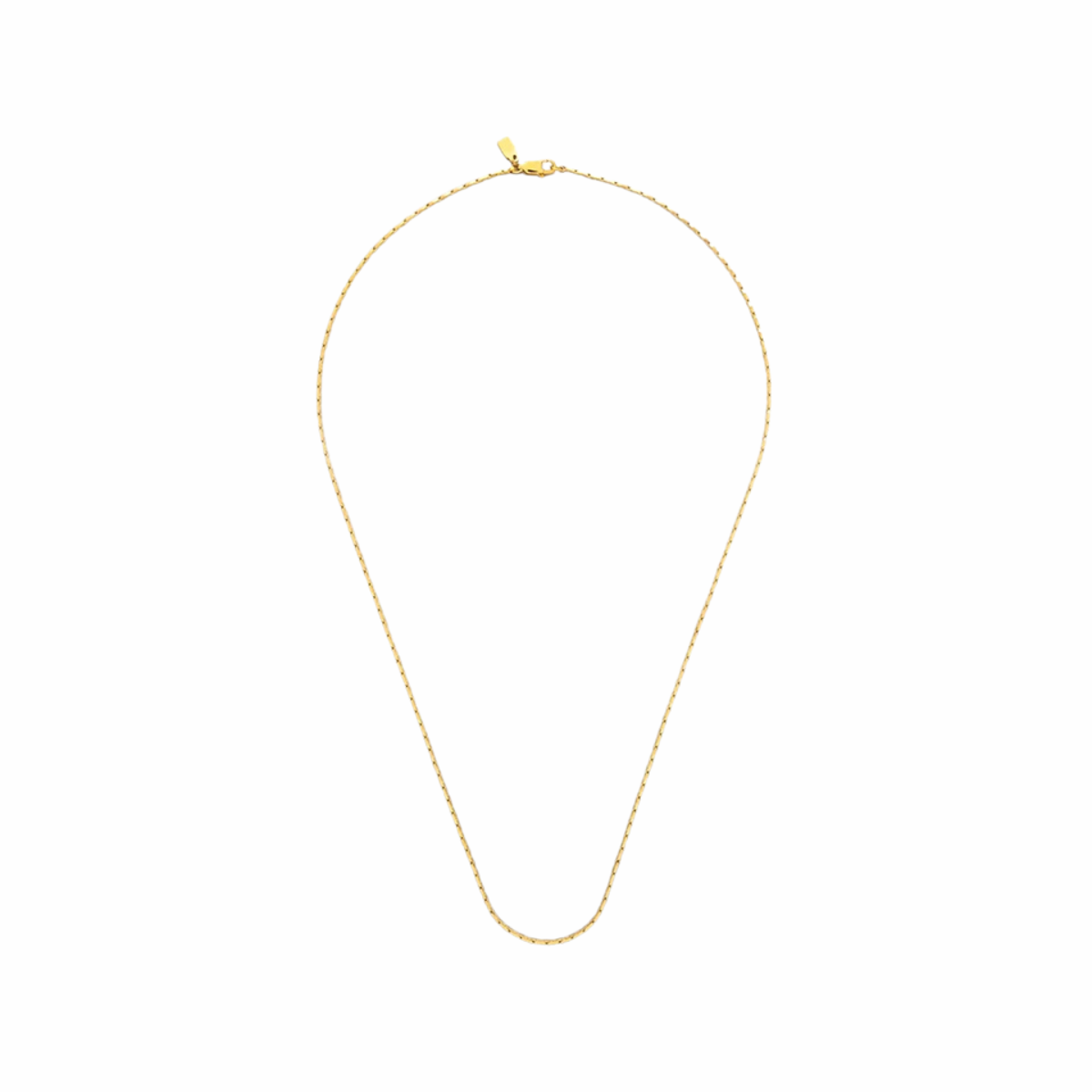 Collana da uomo in acciaio inox con ciondolo minimalista impermeabile