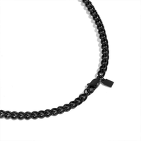 Collana da uomo in acciaio inox con catena cubana moderna