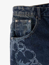 Jeans Baggy Retrò con Motivo 'Thorn & Key' — Vista 16